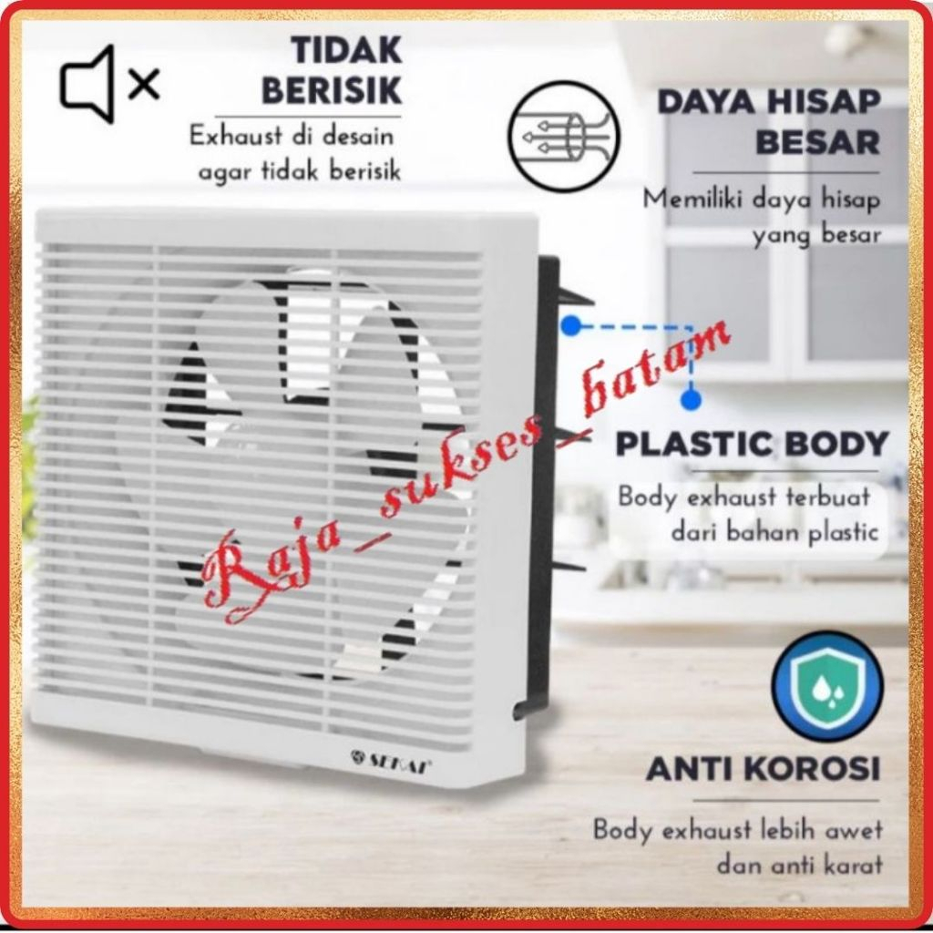 Sekai WEF 1290 Exhaust Fan Dinding 12 inch In Out WEF-1290 Haxos Blower BATAM