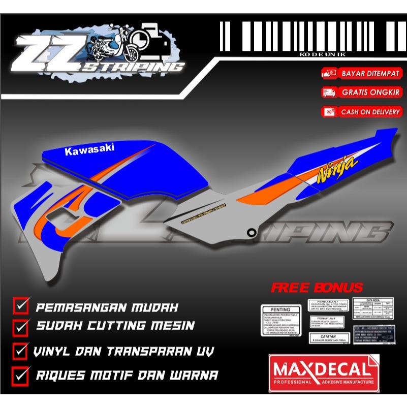 STRIPING MOTOR KAWASAKI NINJA 150 R KISS (ORI)