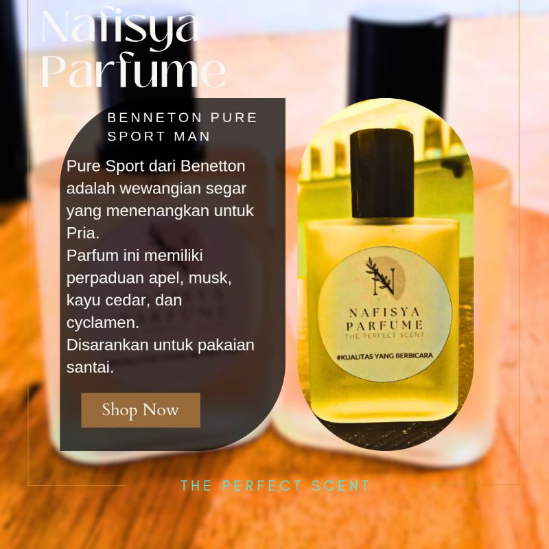 Nafisya Parfume Benetton Pure Sport Man The Perfect Scent