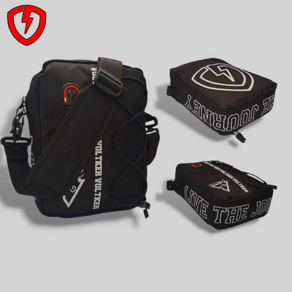 tas slempang V3/ Slingbag/ tas MINI BAG unisex/bahan BIMO WATERPROOF/DESIGN voltker elegant/bisa cod