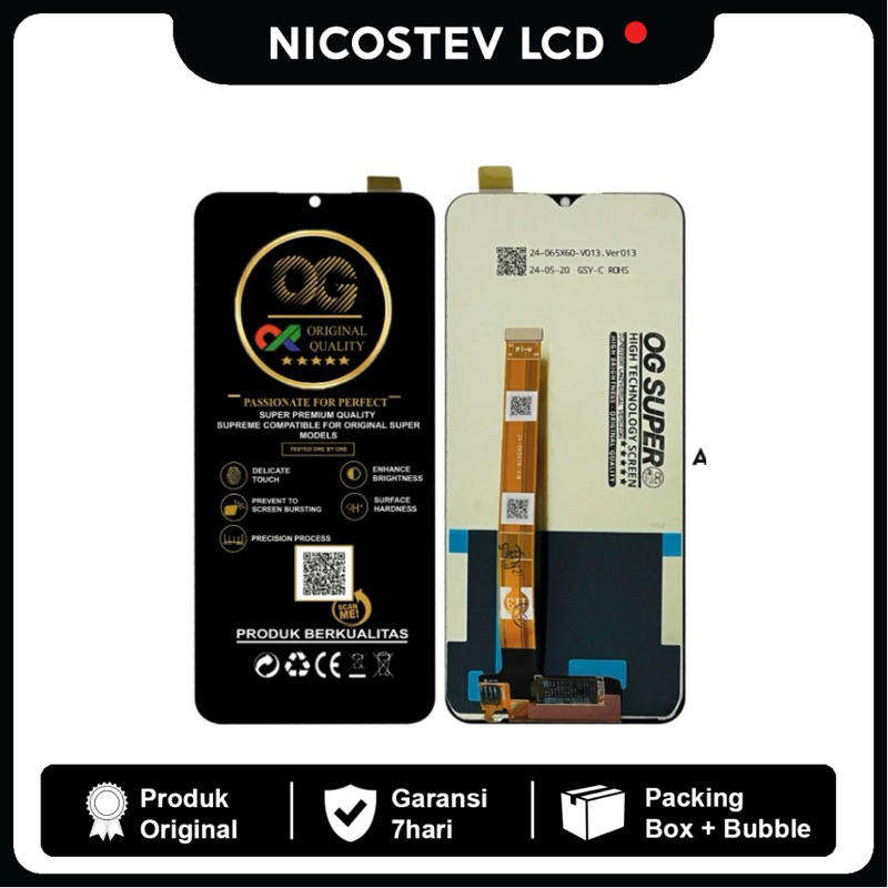 NICOSTEVLCD / OG LCD REALME C21Y / C25Y OG ORI SUPER FULLSET TOUCHSCREEN