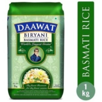 

DAAWAT BIRYANI BASMATI RICE 1KG / Beras Basmati Daawat / Beras India