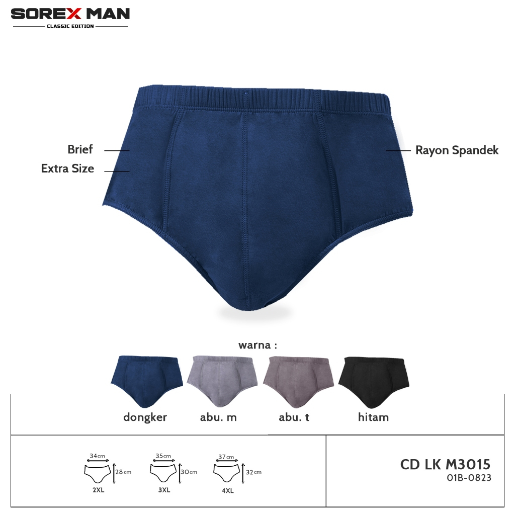CD Sorex Man M3015 - Pilihan Terbaik untuk Pria - Katun, Hitam