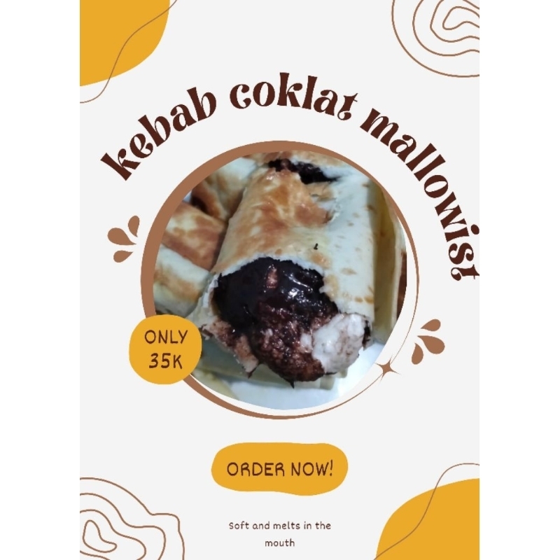 

KEBAB COKLAT+ MARSHMELLOW