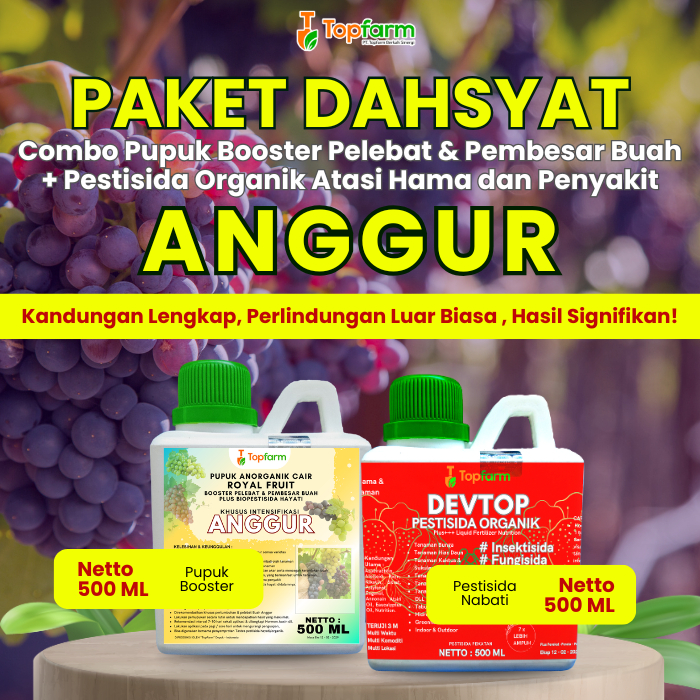 Pupuk Topfarm / Pestisida Topfarm / Pupuk Khusus Tanaman Anggur / Pupuk Khusus Anggur / Pupuk Khusus