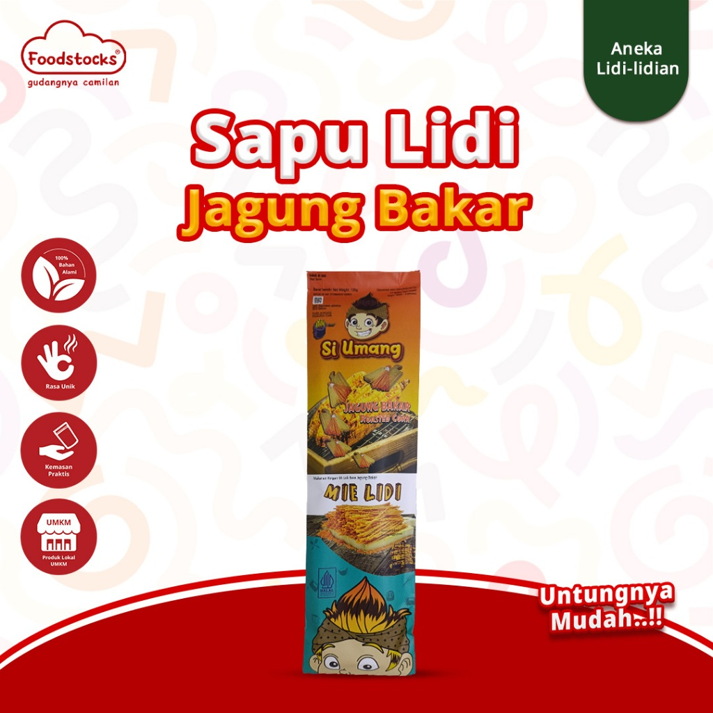 

Si Umang Cemilan Sapu Lidi 130g - Jagung Bakar