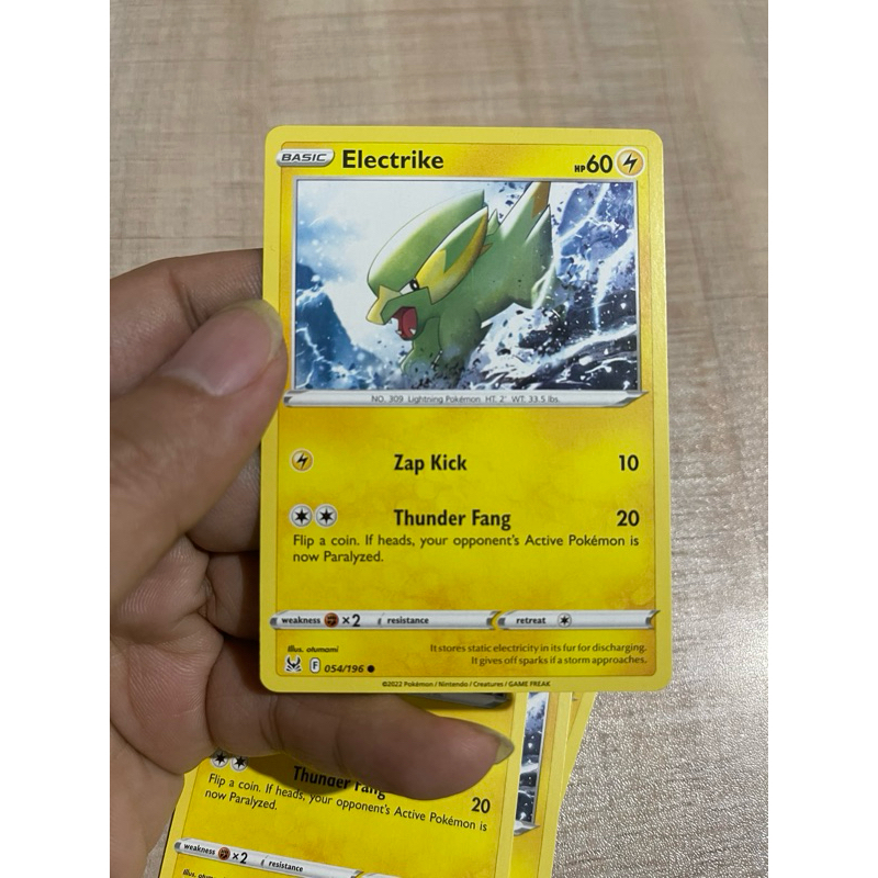 kartu pokemon original electrike 054/196