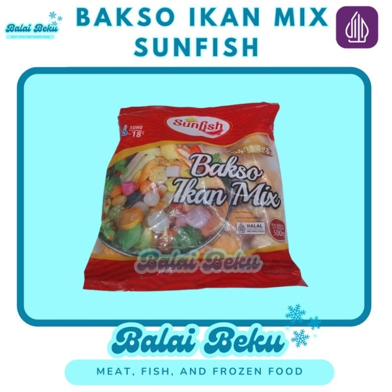 

Sunfish Bakso Ikan Mix / Olahan Bakso Mix / Olahan Seafood / BBQ / Grill / Tomyum