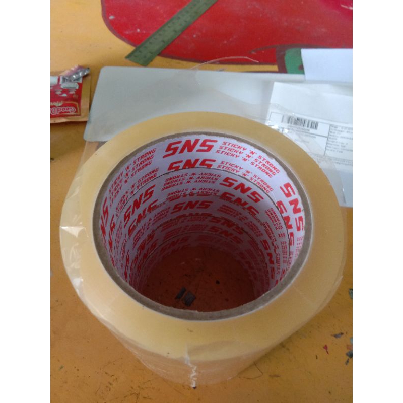

Lakban isolatip bening 1 inc 24mm x 100yard 1 pc