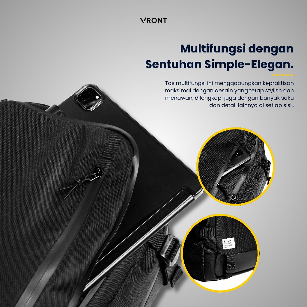 RECOMMENDED VRONT - Laptop Backpack - Rev