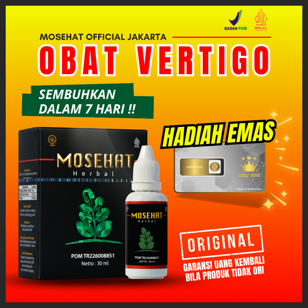 Mosehat Herbal Obat Vertigo Paling Ampuh Original
