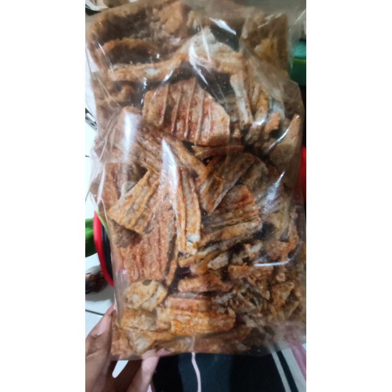 

(250gr)kerupuk jengkol pedas gurih