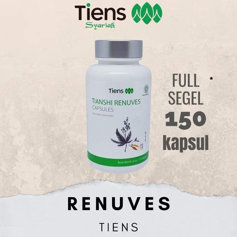 TIENS RENUVES CAPSULE | Obat Mata Minus - Plus - Silinder | 1 Botol Original isi 150 Kapsul