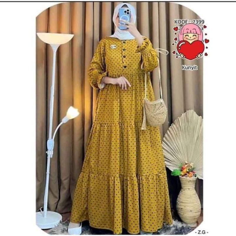 gamis rempel susun