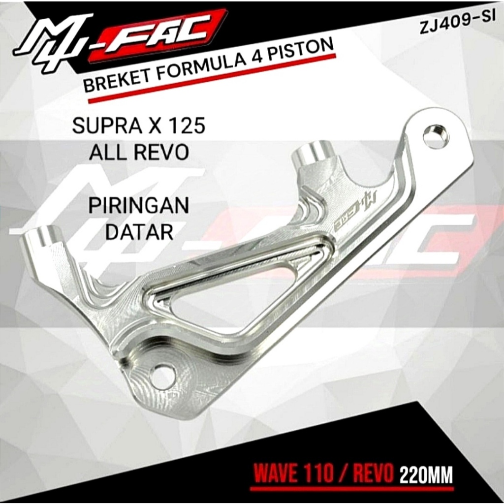 BREKET FORMULA WAVE 110, SUPRA X 125, ALL REVO PNP DISC DATAR 220MM DAN BREKET FORMULA SONIC PNP DIS