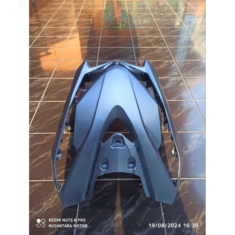 cover bodi depan tameng depan honda beat deluxe biru doff