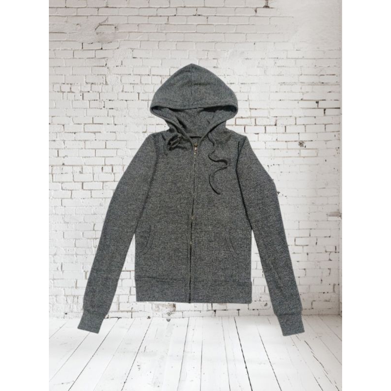 Hoodie Wanita Polos Grey bahan tebal