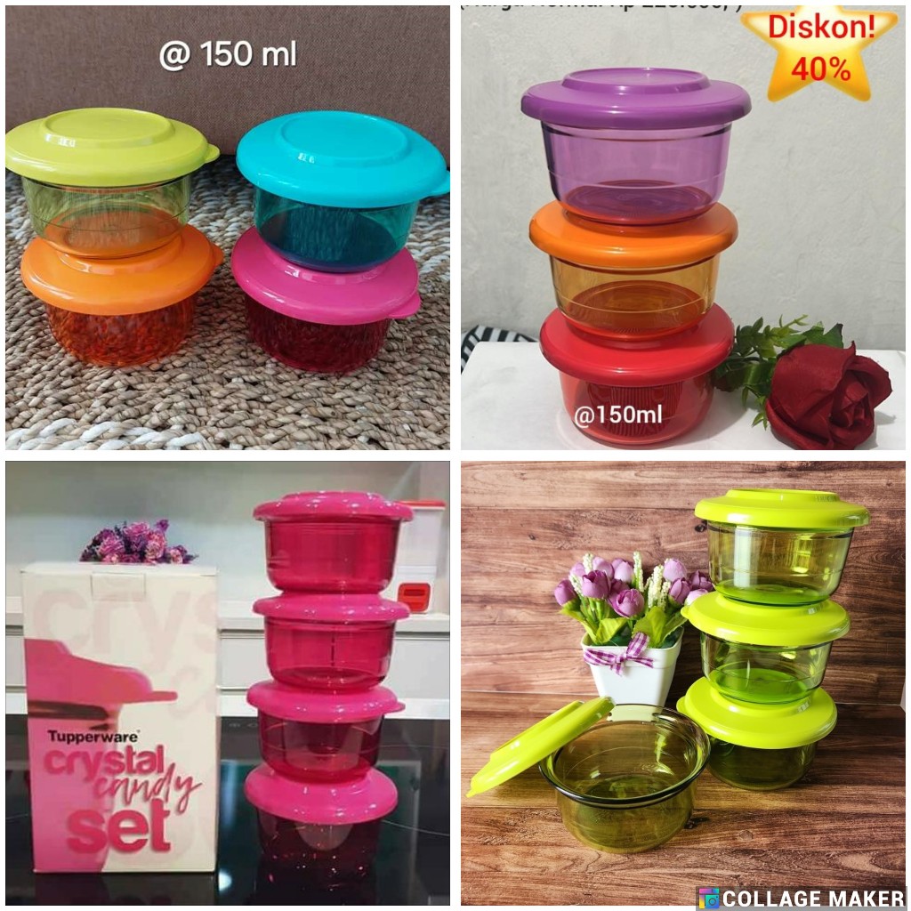 tupperware crystal candy 150 ml