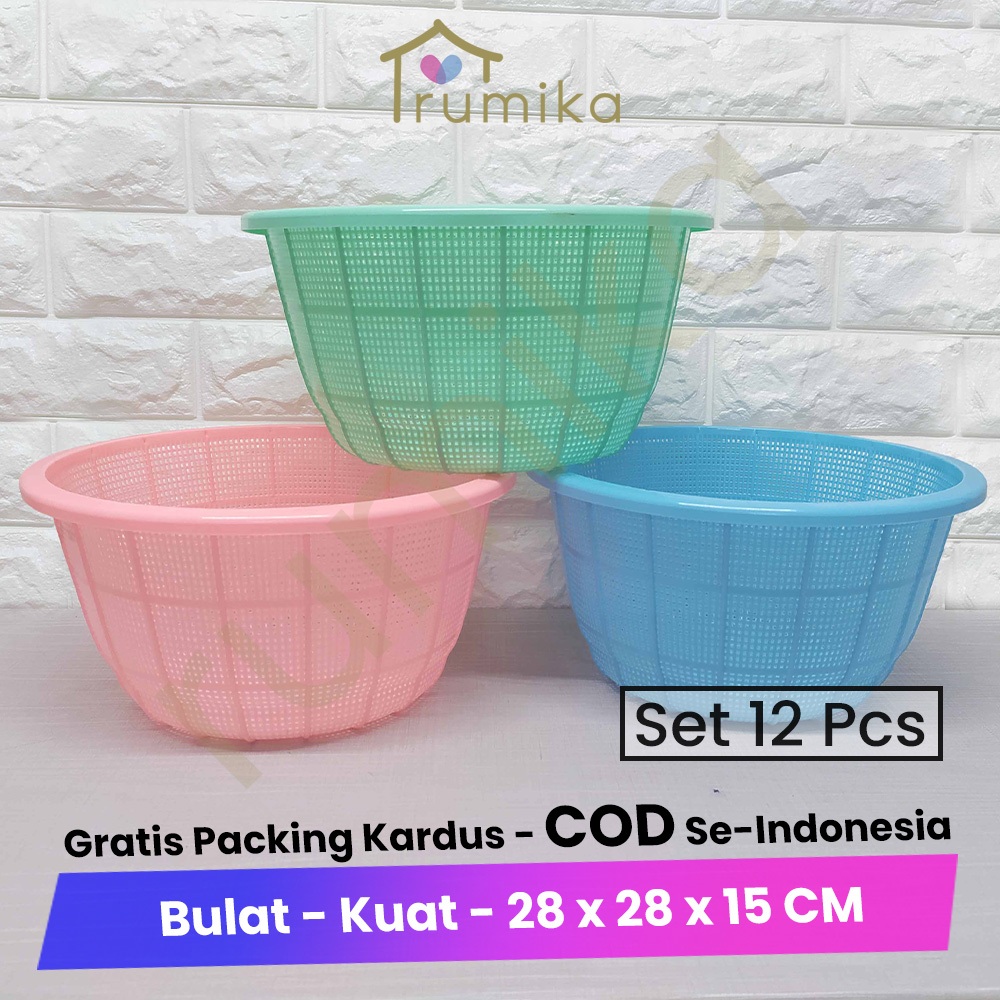 [LUSIN] Keranjang Wakul Plastik / Wakul Cengkeh - Wakul Selametan 28 CM