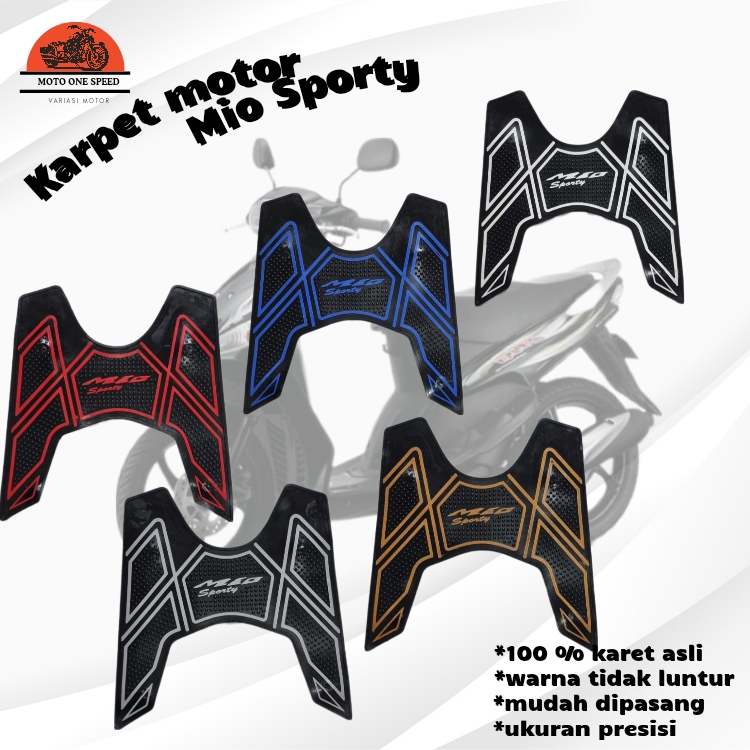Karpet motor Yamaha Mio Sporty - Mio Smile / Pijakan alas kaki motor Yamaha MIO LAMA