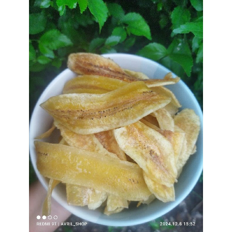 

Keripik pisang kepok home Made/criping pisang manis/keripik pisang original/keripik pisang home Made enak