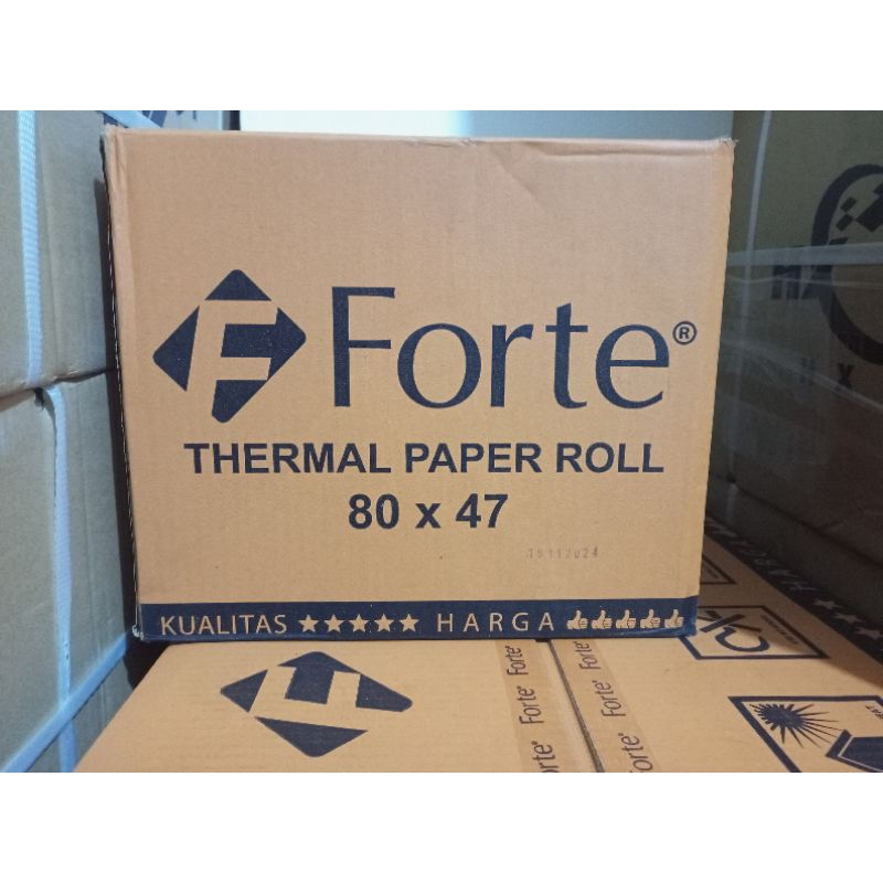 

Kertas Thermal Struk Kasir 80×47mm Forte x EDC Printer Bluetooth
