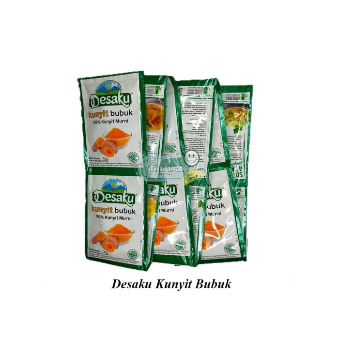 

DESAKU KUNYIT BUBUK - KUNYIT MURNI 1RENCENG ISI 12PCS