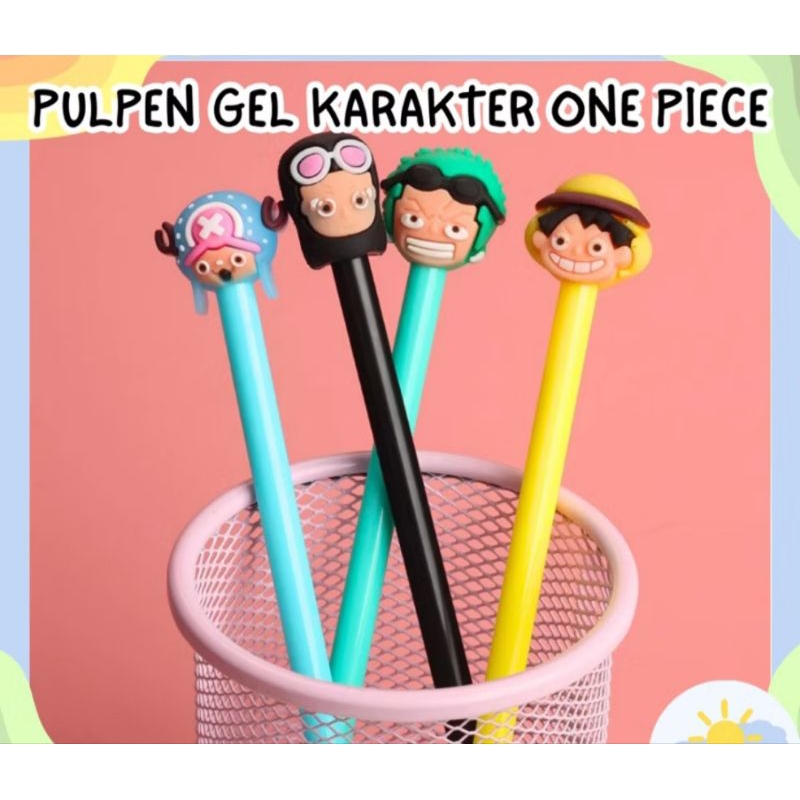 

Pulpen Gel Karakter One Piece Random