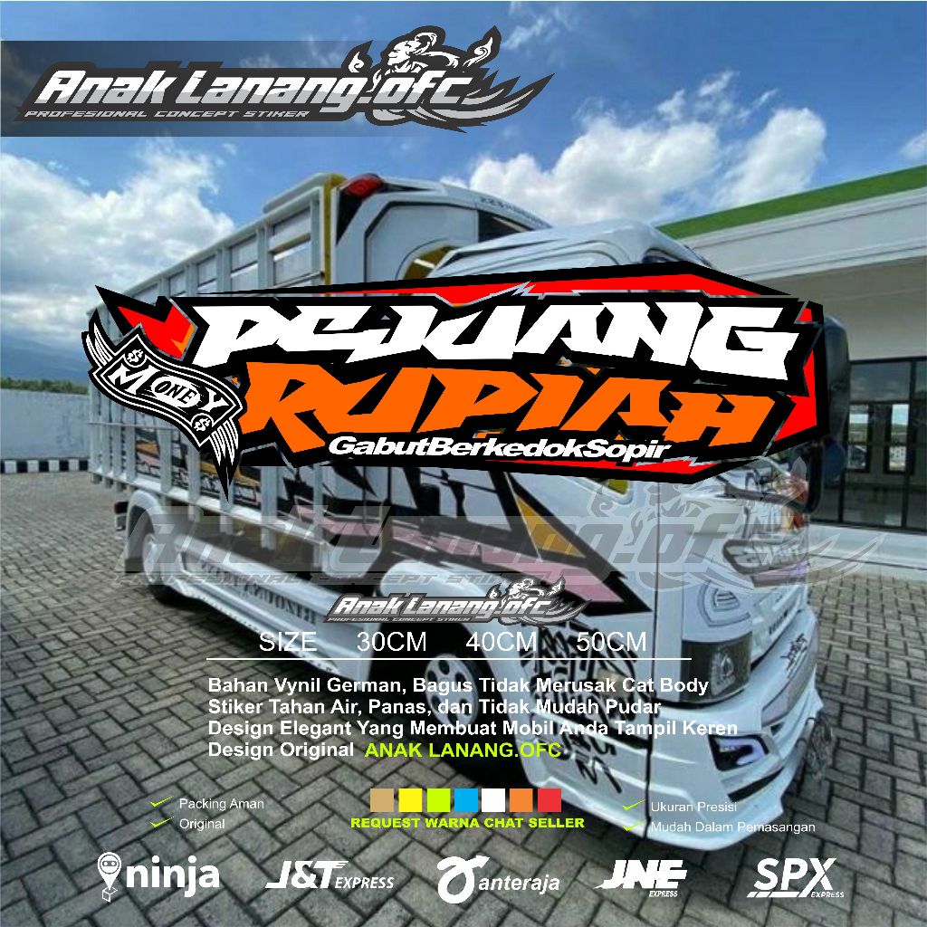 Sticker truck pejuang rupiah cutting sticker truk pejuang rupiah
