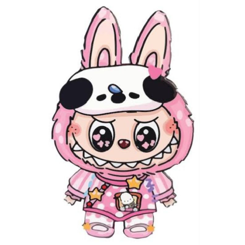 

Sticker Vinyl Anti Air Labubu random Stiker Lucu labu labu