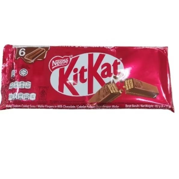 

Kitkat wafer 2 finger pack 6s x 17 gr 102gr