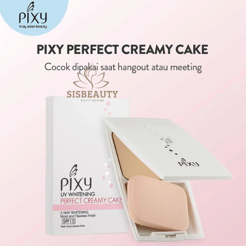 Alat Rias Bedak Padat Creamy Make Up Powder Perias Pemutih Wajah Cewek Bedak Wajah Warna Natural Tek