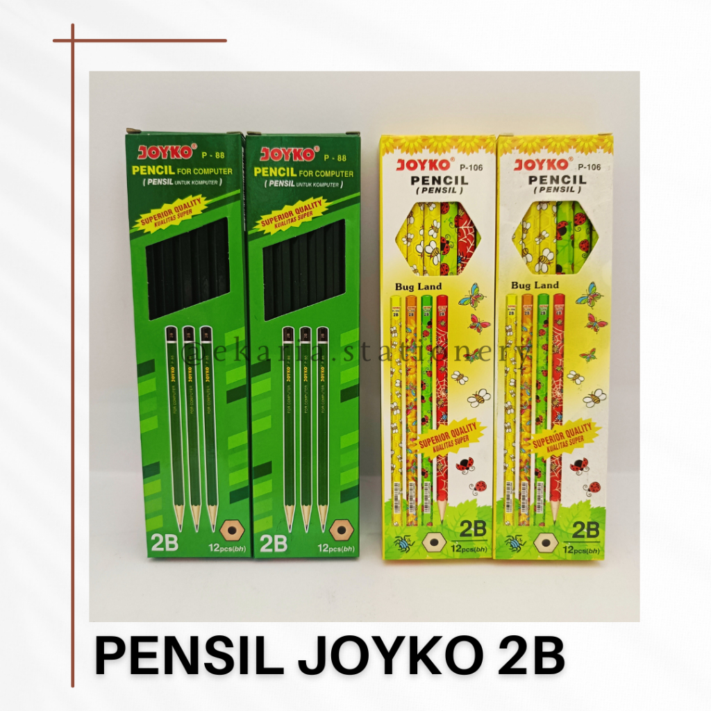 

PENSIL JOYKO | PENSIL 2B | PENSIL KARAKTER | PENSIL KOMPUTER | PENSIL UJIAN | PENSIL KOMPUTER | PENSIL SKETSA | EKARIA STATIONERY