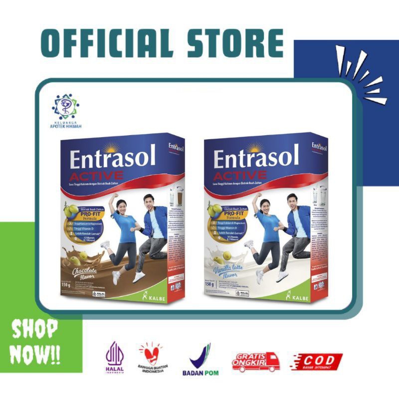 

Entrasol Active 150gr Susu Bubuk Suplemen Kesehatan Nutri Kalsium