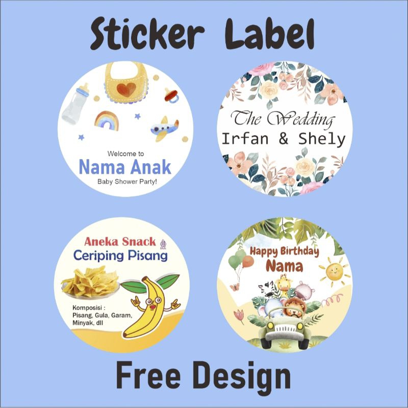 

stiker ulang tahun karakter stiker snack ultah stiker nasi bento