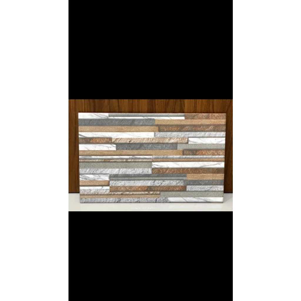 KERAMIK DINDING MOTIF BATU ALAM | KAISAR LAZULI BEIGE 25X40