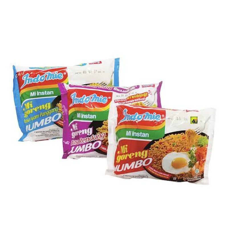 

[3 pcs x 129 gram] Indomie jumbo goreng I rendang I ayam panggang