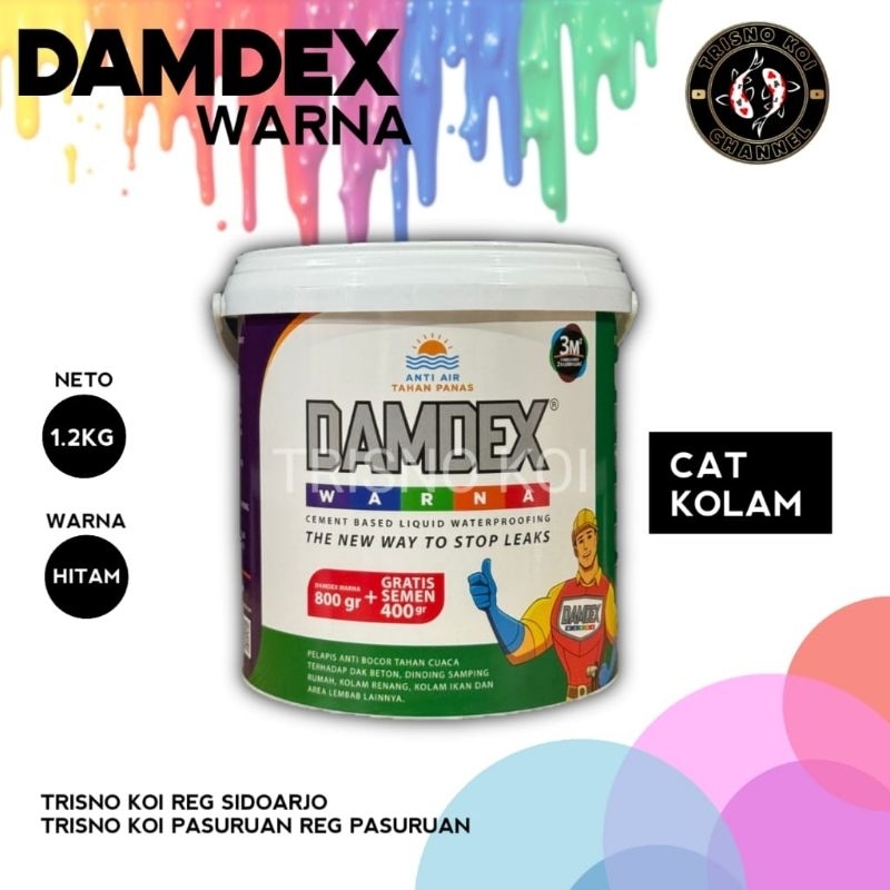 DAMDEX WARNA HITAM - 1,2KG PELAPIS ANTI BOCOR