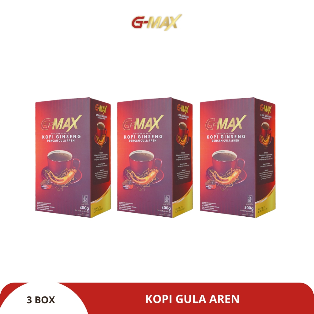 

G-MAX - Kopi Gula Aren - 3 Box
