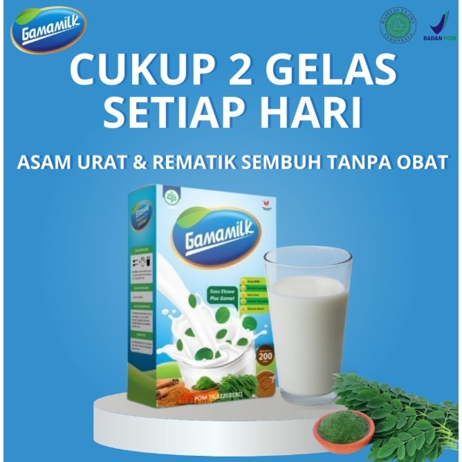 

PROMO (1 BOX) GAMAMILK - Susu Etawa Ekstrak Daun Kelor membantu meredakan Rematik dan Asam Urat HALAL & BPOM