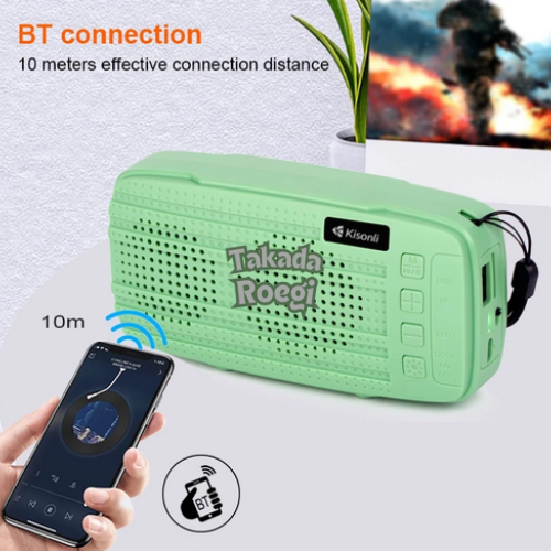 Speaker Spiker Audio Musik Mp3 Super Bass Stereo Bluetooth Wireless Portabel High Quality