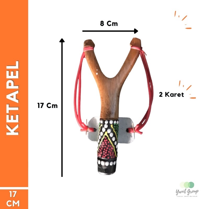 READY  Mainan Tradisional Ketapel Kayu / Ketapel Kayu / Mainan Anak Motif