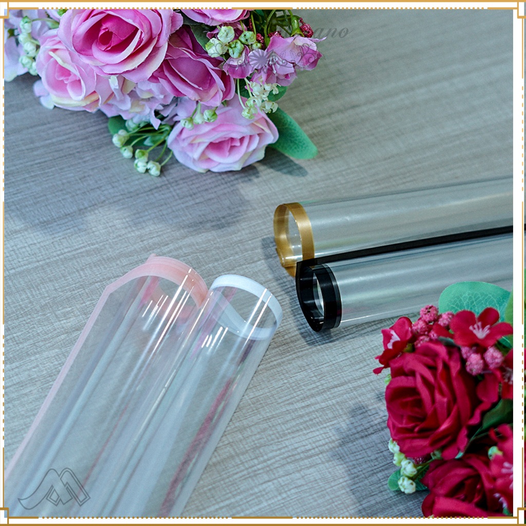 

20 Pcs Flower Wrapping List Color Transparant Cellophane WateroofKertasBuket Bunga
