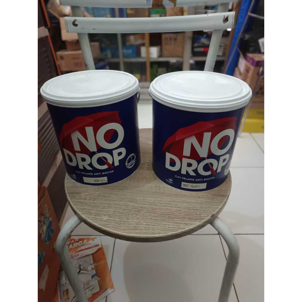 No Drop 4 kg (cat Pelapis anti Bocor) varian Putih & Abu2
