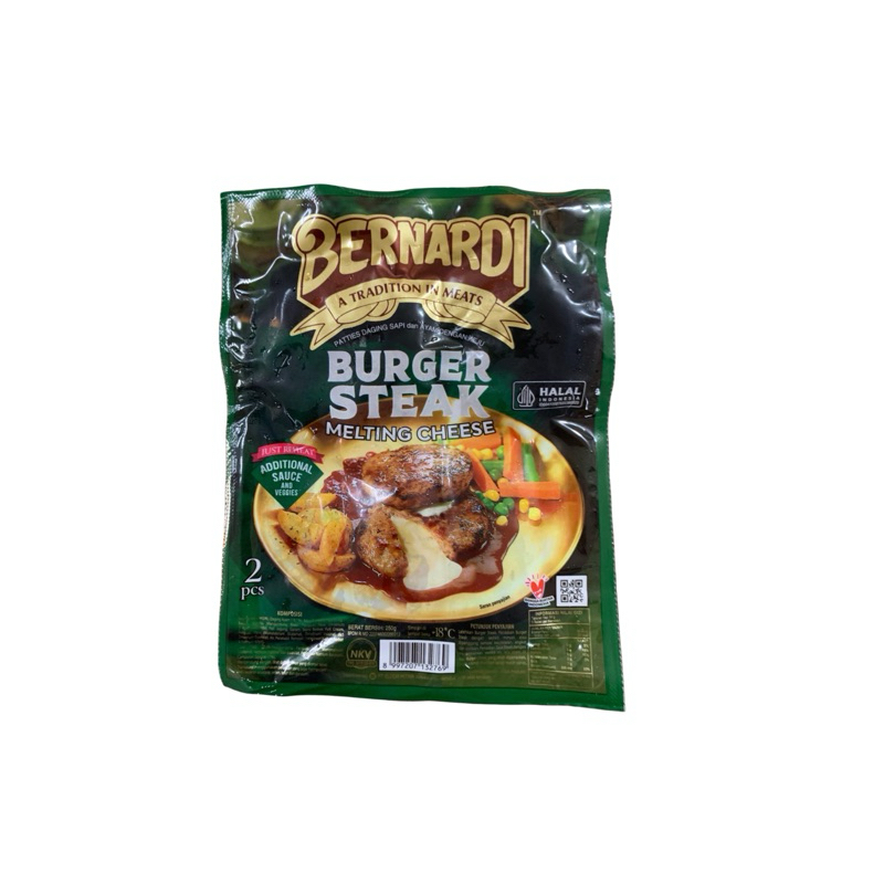 

BERNARDI BURGER STEAK MELTING CHEESE 250 GR