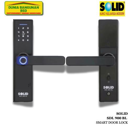 SOLID Smart Door Lock SDL 900 BL/Smart Lock Solid/Kunci Digital Solid