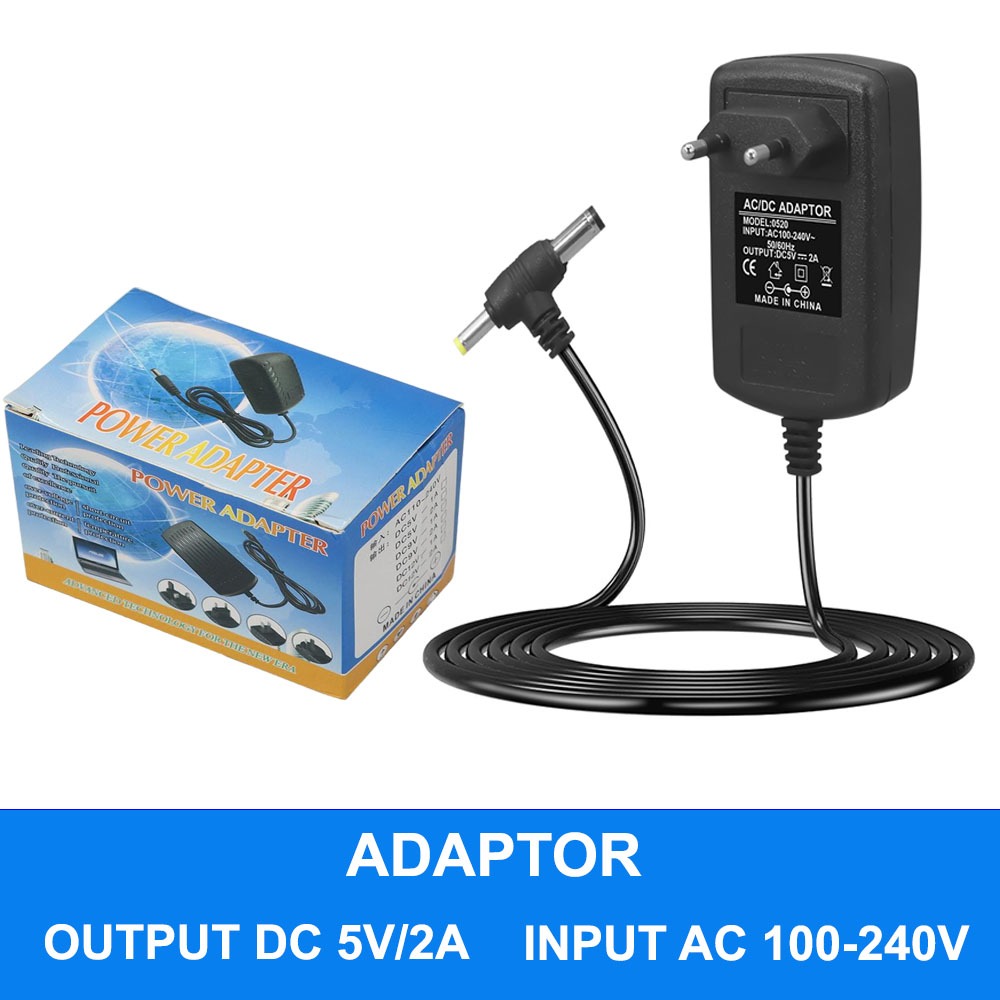Adaptor DC 5V/2A AC 100-240V Power Supply 5 Volt 2 Ampere