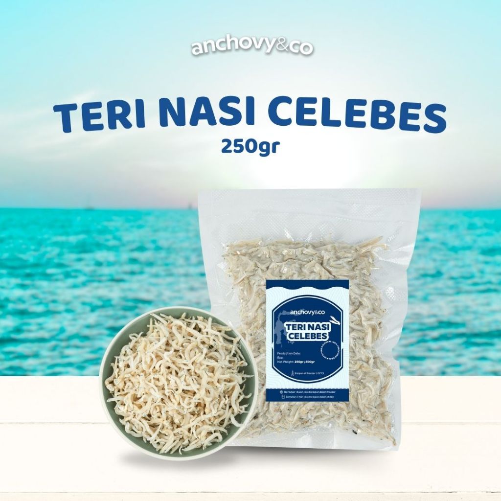 

Ikan Asin Teri Nasi Sulawesi 250gr | Anchovyandco