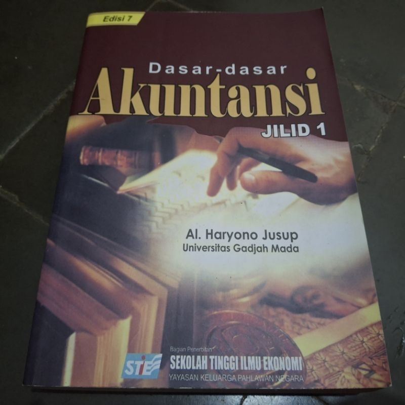 Buku Preloved Dasar-dasar Akuntansi jilid 1 edisi 7 AI. Haryono jusup universitas gadjah mada