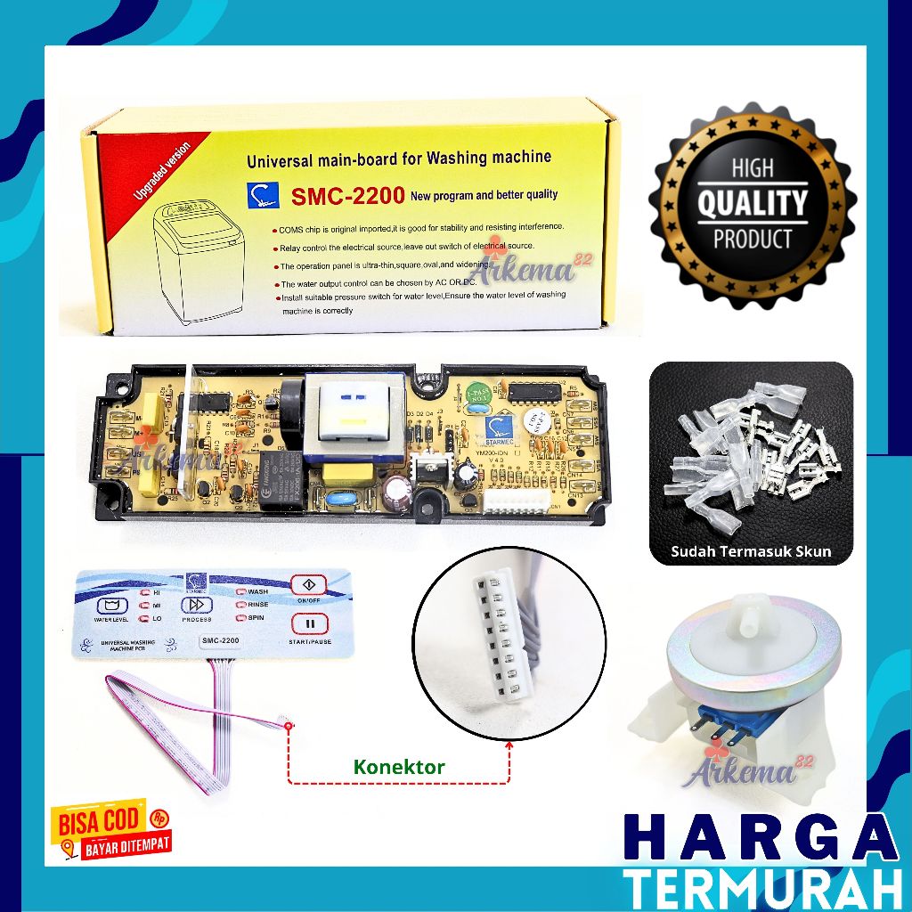 PCB UNIVERSAL SXY2200 | MODUL MULTI MESIN CUCI SXY2200 | PCB MESIN CUCI MULTI SXY2200